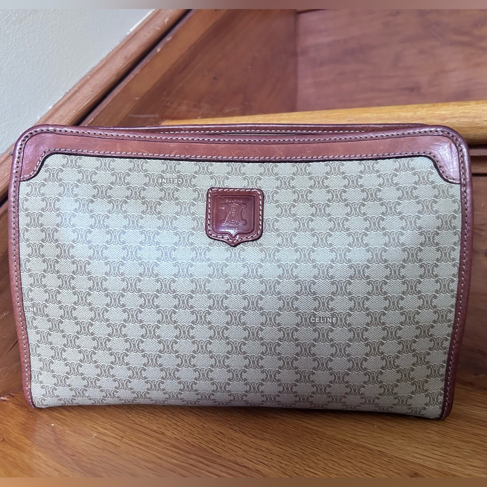 Celine Brown and Cream Men's Bag